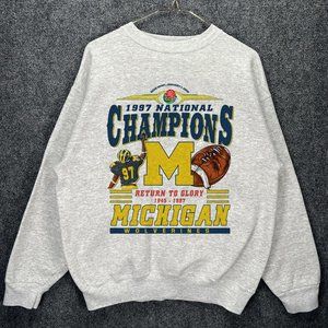 Vintage retro 1997 Michigan Wolverines Football return to glory sweatshirt shirt
